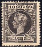 Spain 1898 Alfonso XIII 5 CTS Black Edifil 240. España 1898 240. Uploaded by susofe